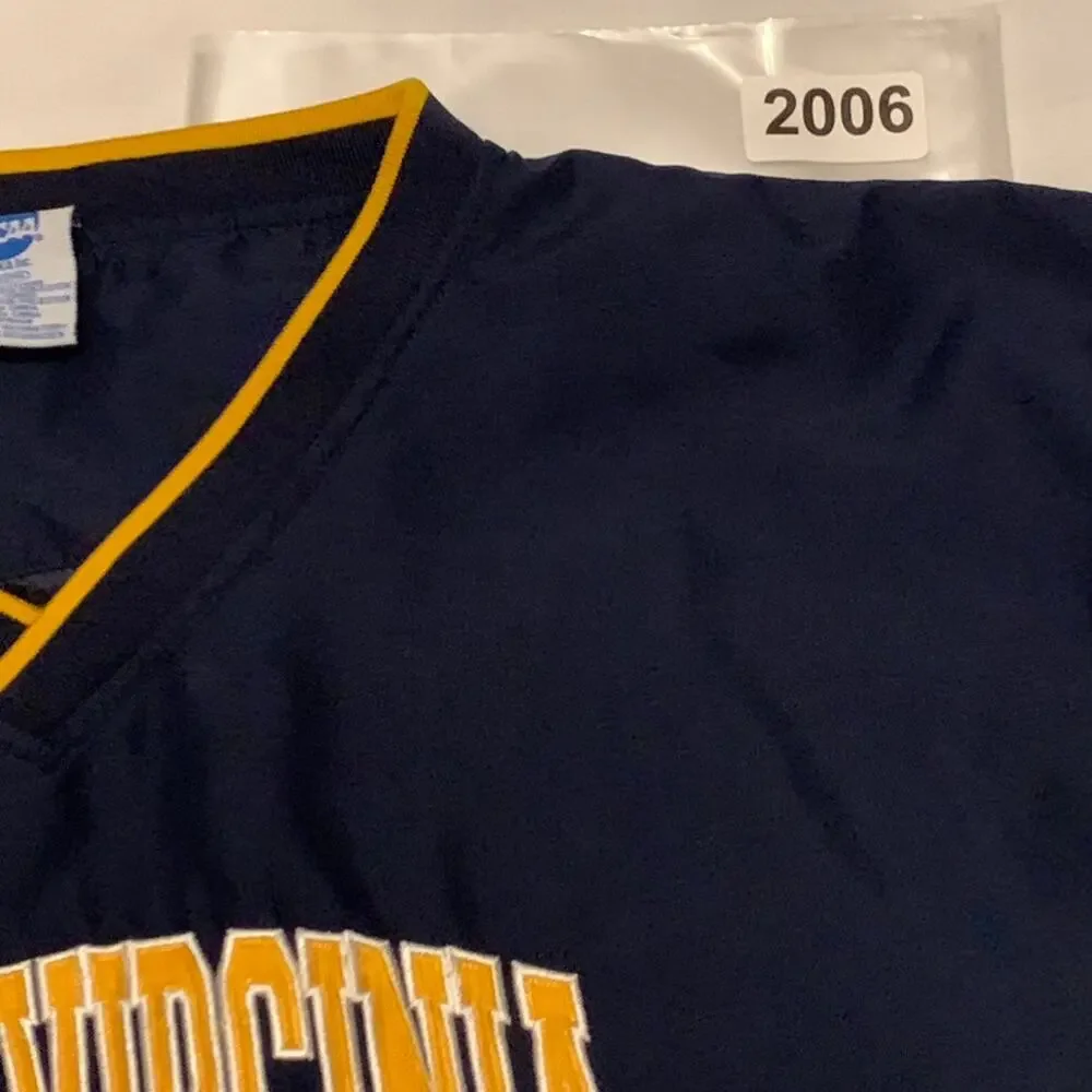 NCAA West Virginia University Mens Shirt Blue Gold Sz. 2XL V-Neck WVU Sports Fan - Picture 11 of 11